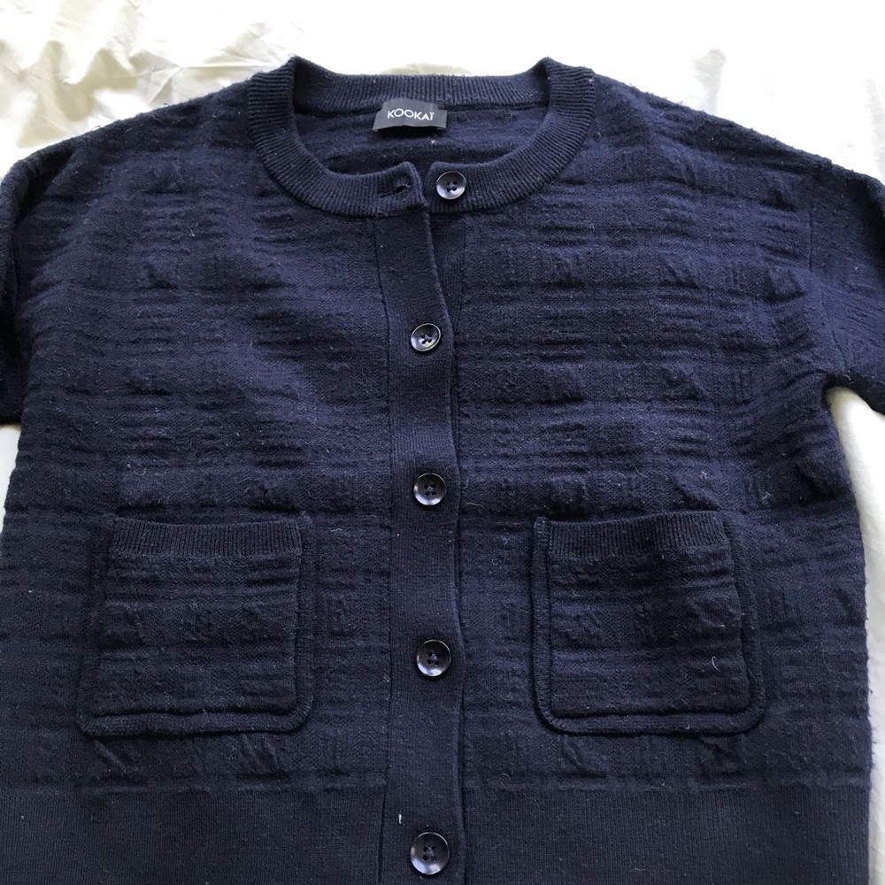 Kookai Blue Cardigan Sweater